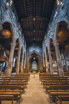 View down the nave