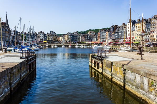 The Old Harbour at Honfleur from beside the Capitainerie