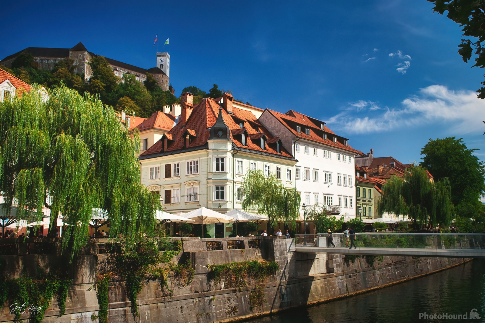 Image of Ljubljanica & Castle View by Gert Lucas