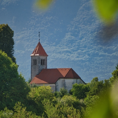 photo spots in Slovenia - Two Churches View