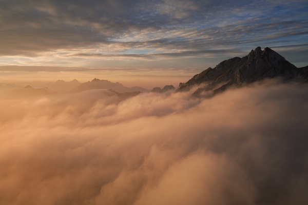 Julian Alps in clouds
