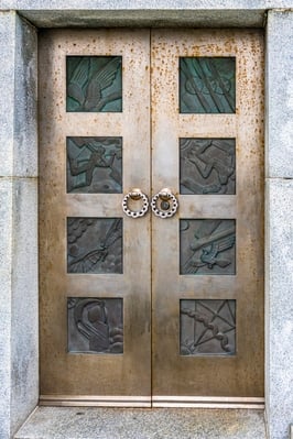 Monument access door.