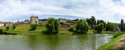 Panoramic image of the view across L'Ante.