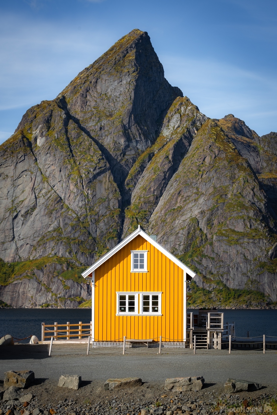 Image of Famous Sakrisøy yellow house by VOJTa Herout