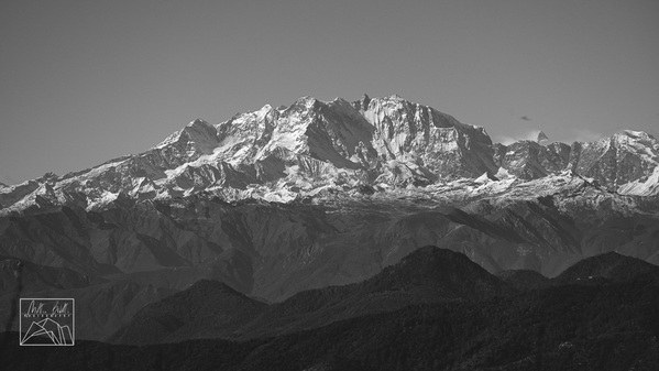 Monte Rosa massif seen from the viewpoint of Bellavista
