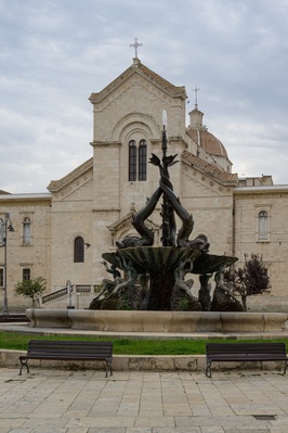 Fountain Of Tritons & Church of Saint Dominic in Giovinazzo