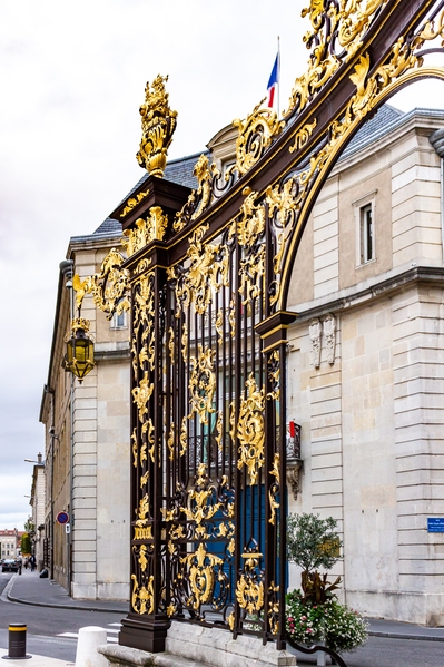 The golden gates at the entry to Place Stanislas
