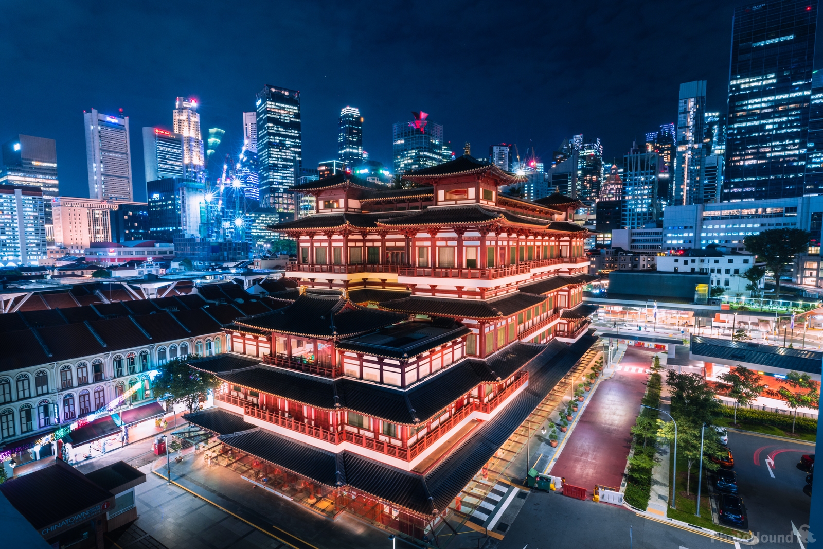 Image of Buddha Tooth Relic Temple - Elevated Viewpoint by Mikestravelbook mikestravelbook@gmail.com