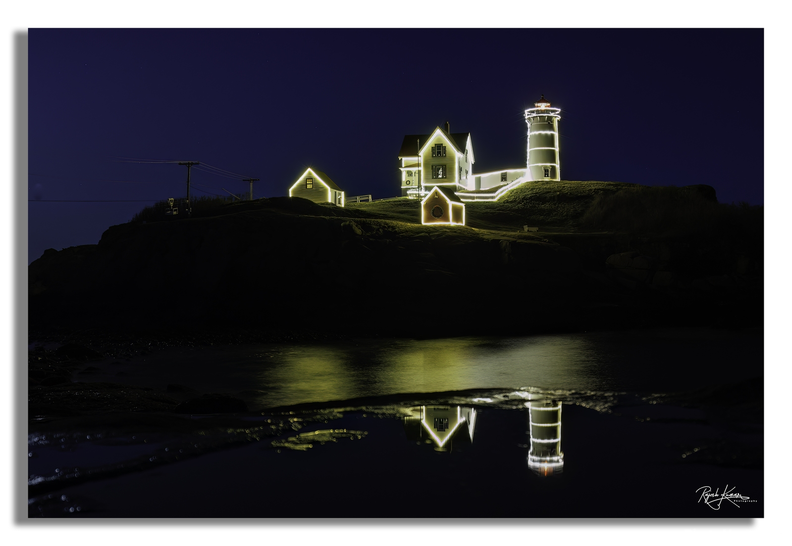 Image of View of Nubble Lighthouse by Rajesh Kumar
