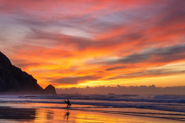 Sunset at Praia do Castelejo