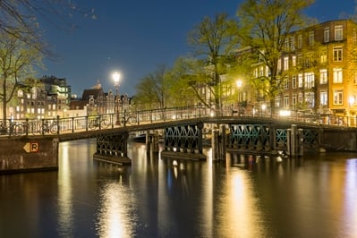 instagram spots in Amsterdam - Iron Bridge at Zwanenburgwal