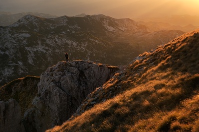 Sunset at Mt Prutaš