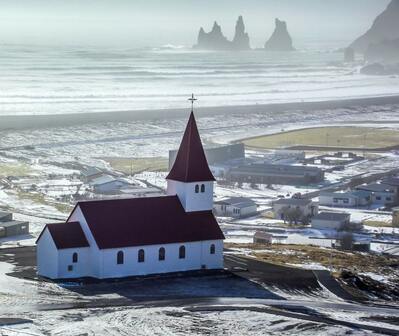 Iceland photo locations - Vik Church 