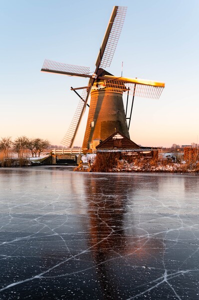 A mill doing winter time