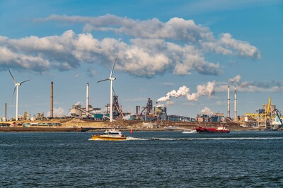 pictures of the Netherlands - IJmuiden industry view