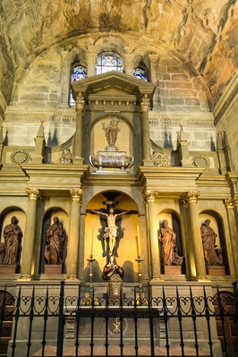 One of the altars inside the cathedral