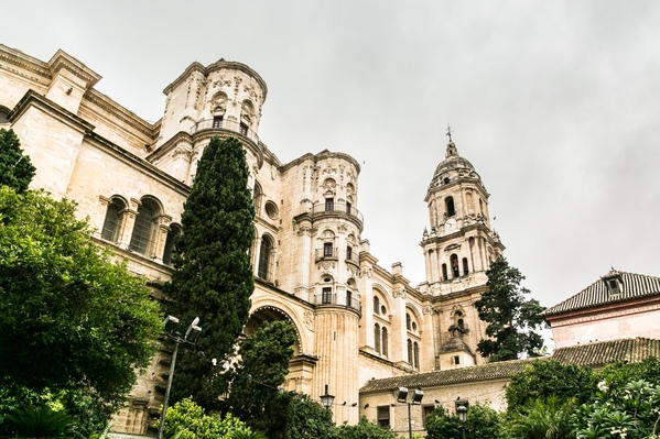Malaga cathedral - side view