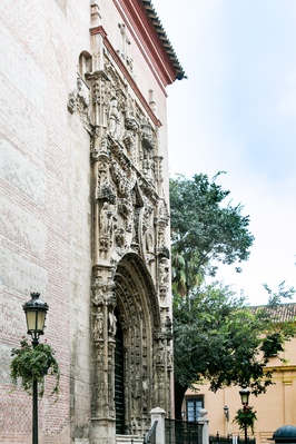 Malaga cathedral - side door