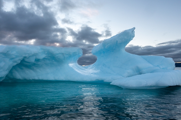 A unique ice formation in Disko Bay.