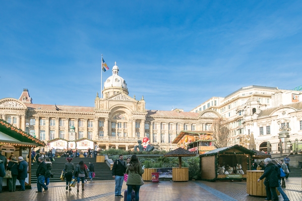 Victoria Square is one of the main sites of Birmingham's Frankfurt Christmas Market which is held in November and December each year