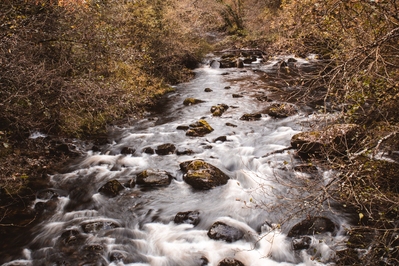 photography spots in Wales - Afon Eden River Long Exposure