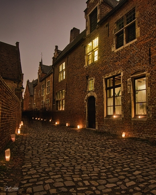 Image of Candle Lights Festival of Leuven Beguinage - Candle Lights Festival of Leuven Beguinage