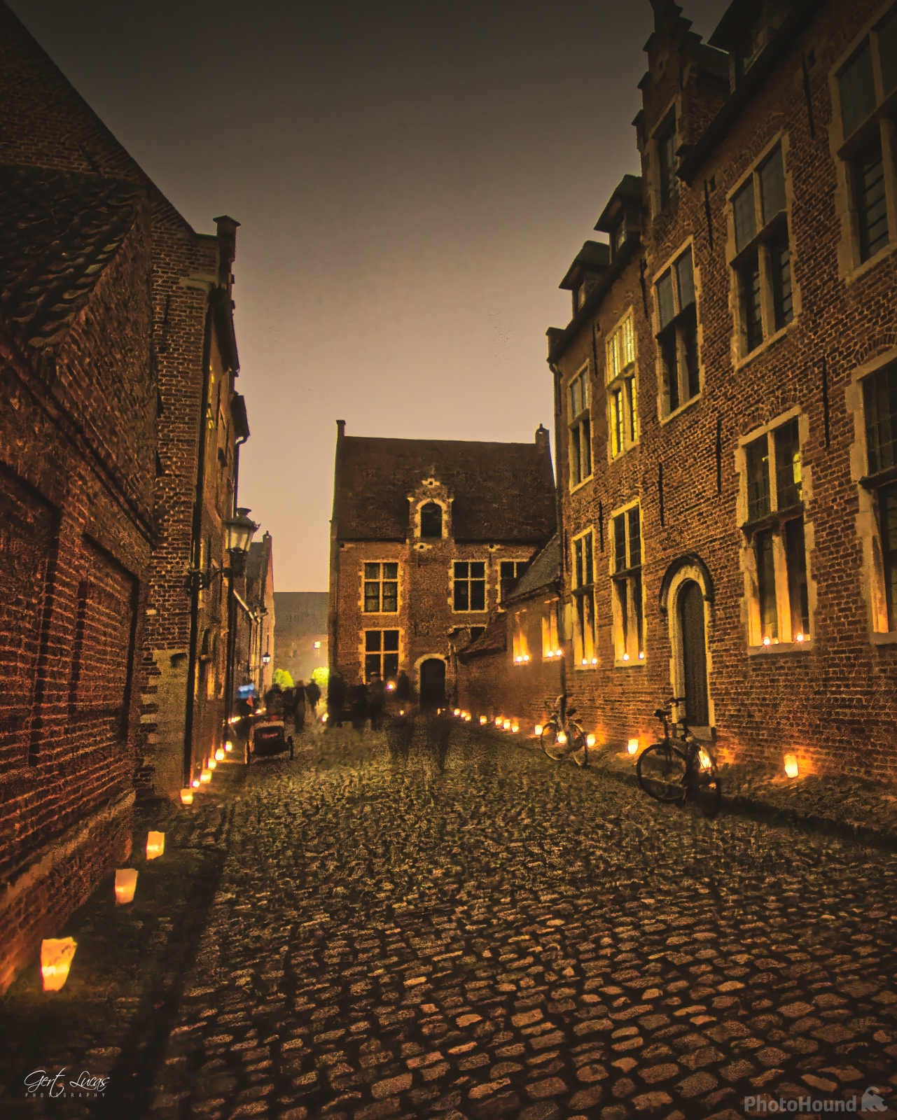 Image of Candle Lights Festival of Leuven Beguinage by Gert Lucas