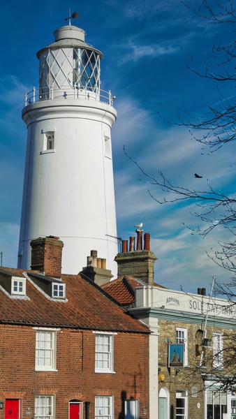 Sole Bay Inn & the lighthouse