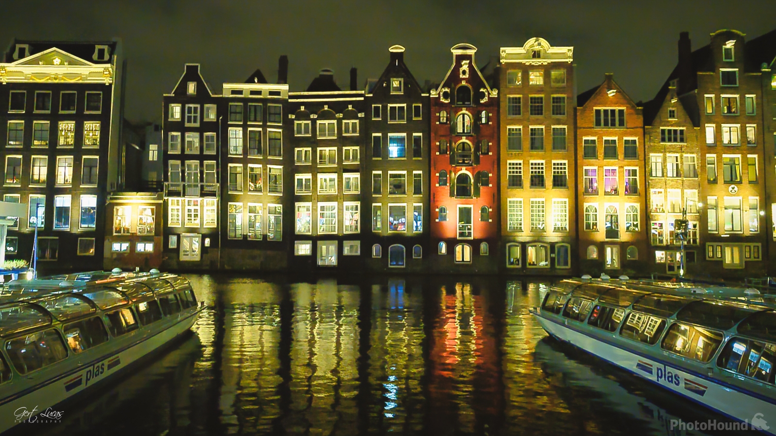 Image of Houses in the Damrak, Amsterdam by Gert Lucas