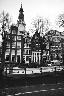 Amsterdam photo locations - Raamgracht with view of the 'Zuiderkerk'