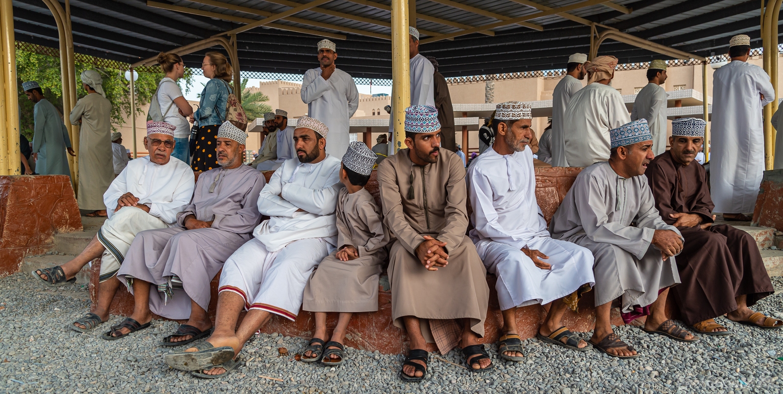 Image of The Goat Market in Nizwa, Oman by Sue Wolfe