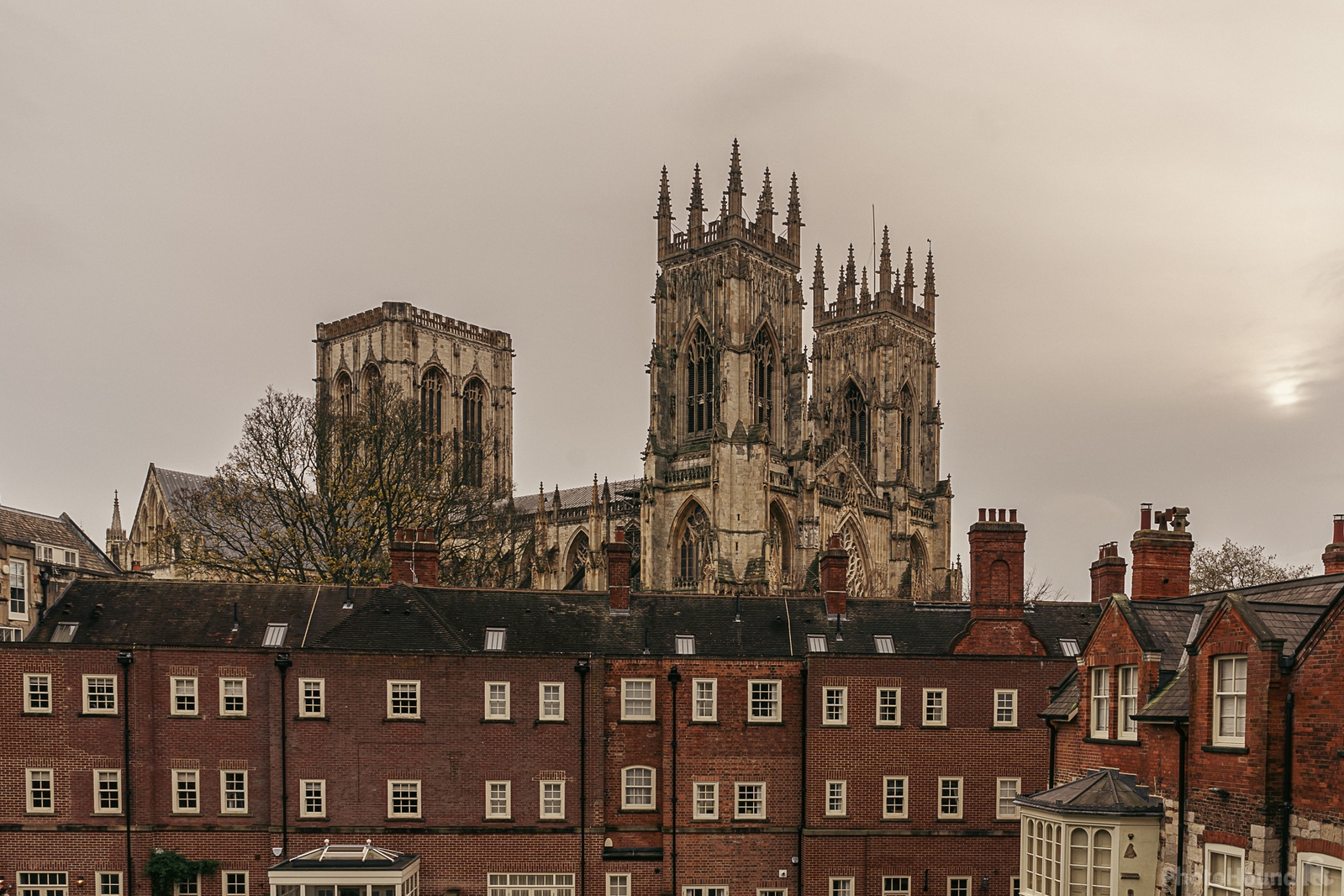 Image of York Minster from the city walls by James Billings.