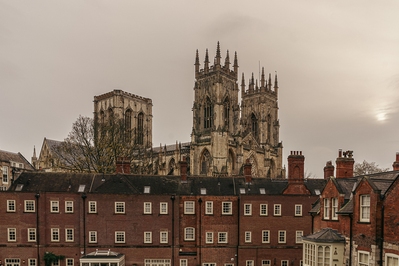 Picture of York Minster from the city walls - York Minster from the city walls