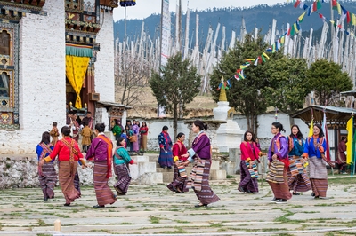 pictures of Bhutan - Ura Yakchoe Festival
