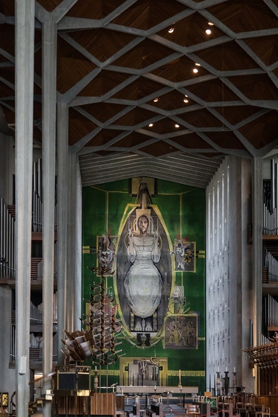 Wall art in Coventry Cathedral