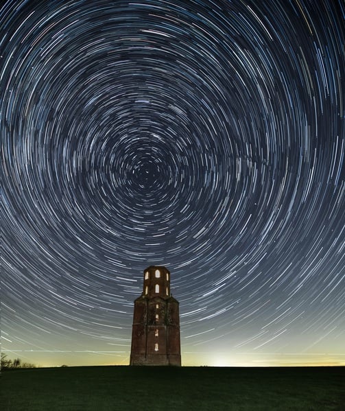 Star trails at the Tower.