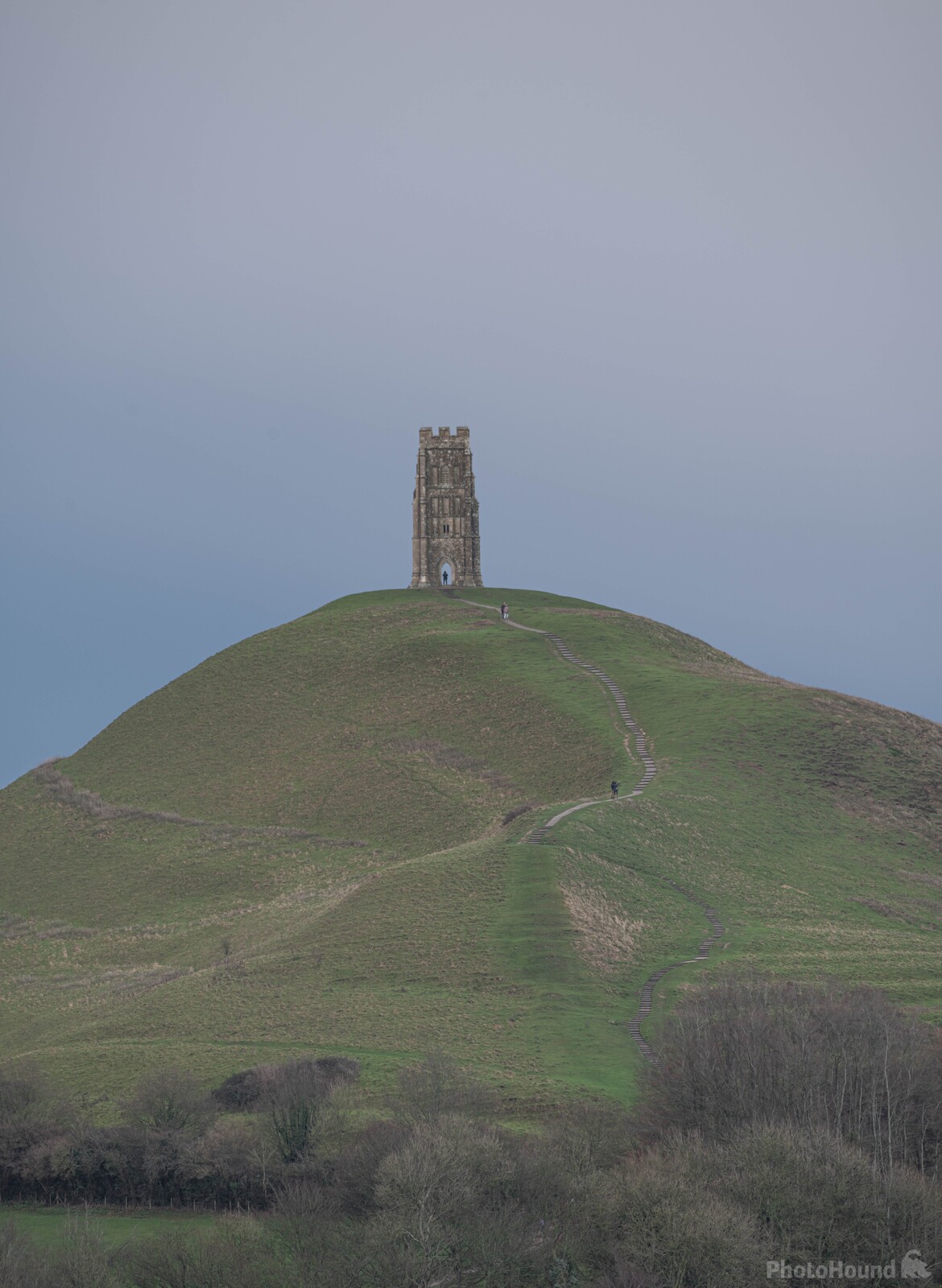 Image of Glastonbury Tor from the river Brue by michael bennett