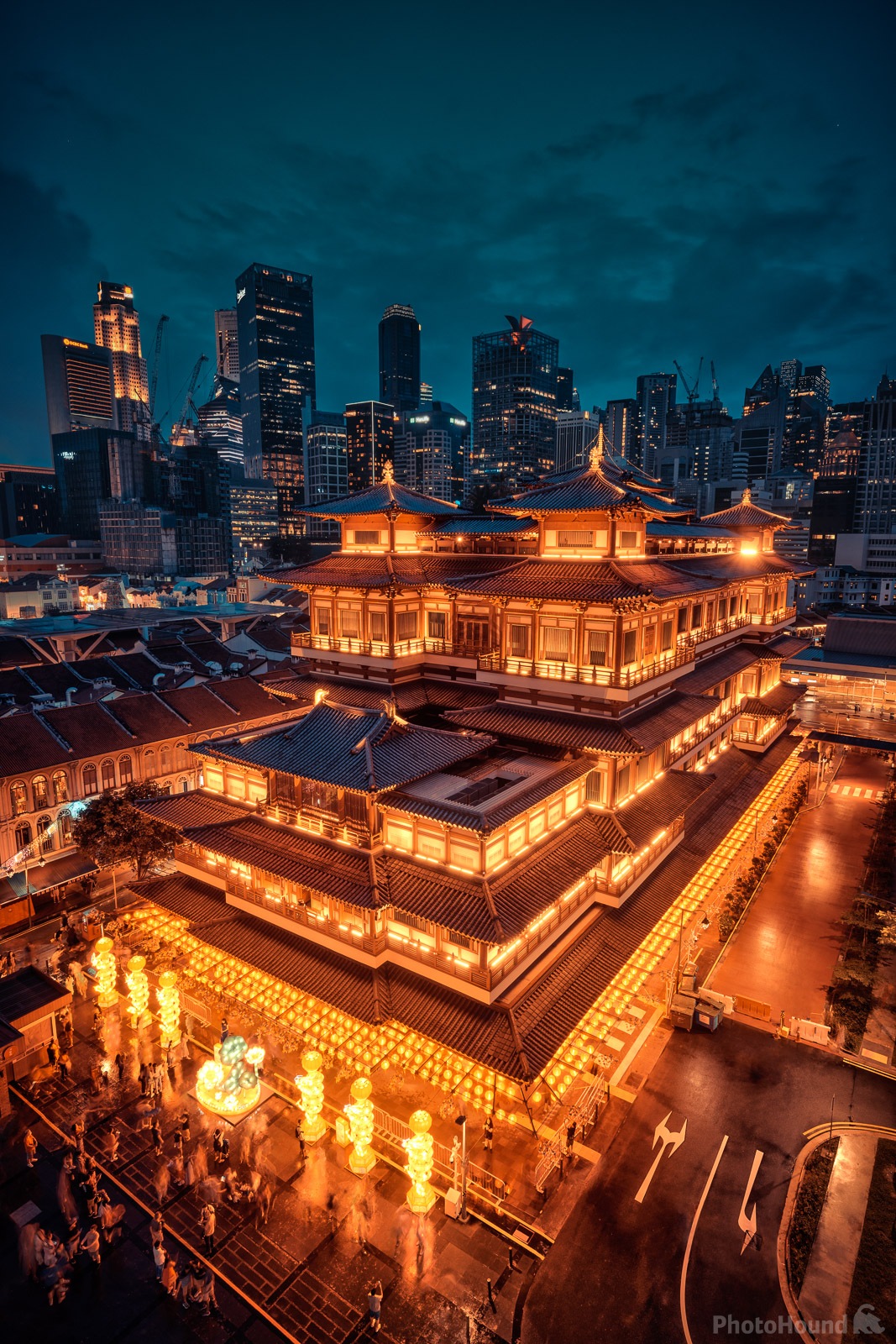 Image of Buddha Tooth Relic Temple - Elevated Viewpoint by Juraj Zimányi