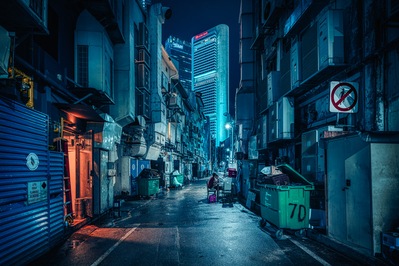 pictures of Singapore - Boat Quay Alleyway