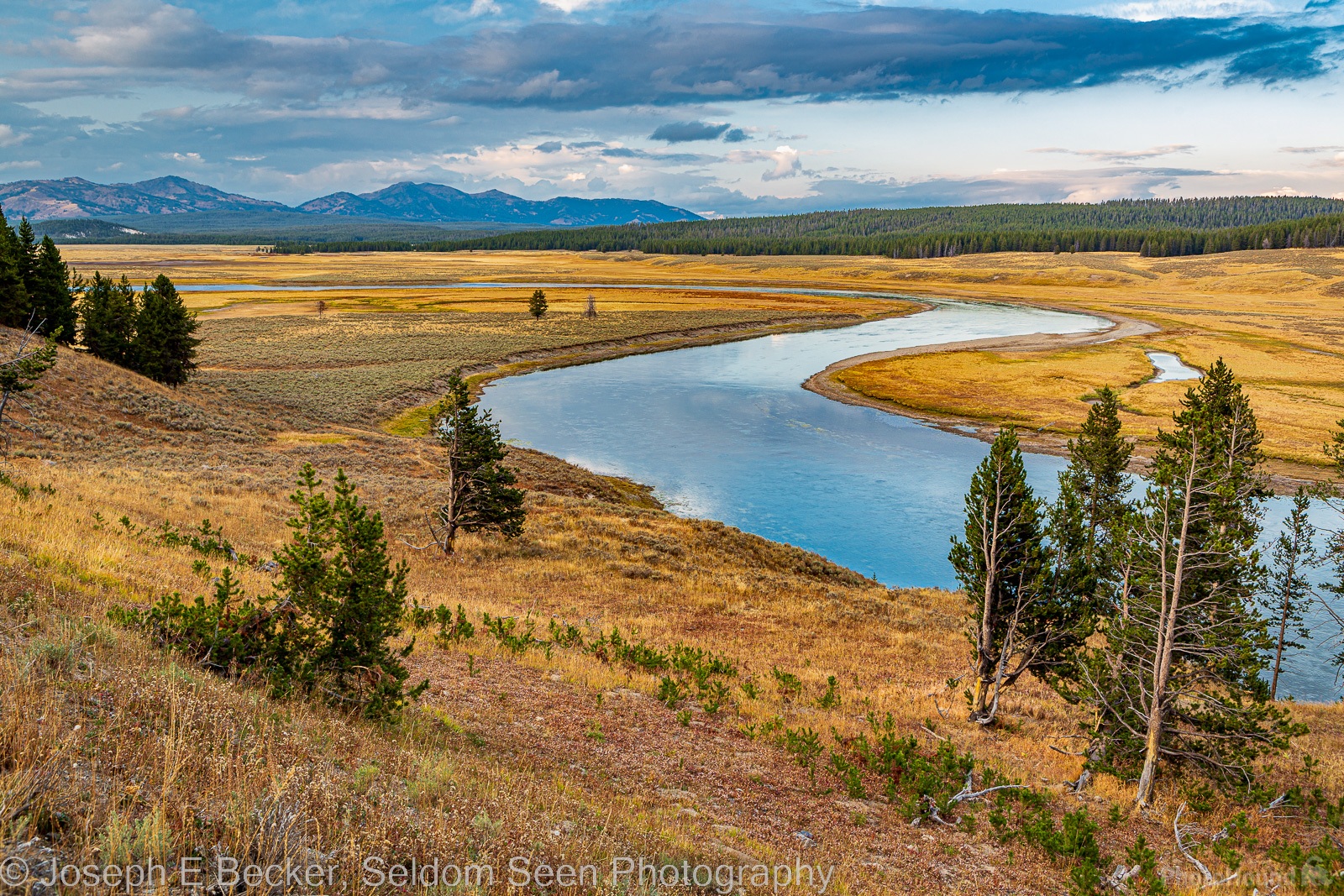 Image of Yellowstone River, Hayden Valley south of Alum Creek by Joe Becker