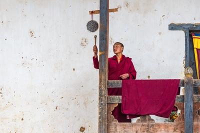 Gangteng Monastery - Monk