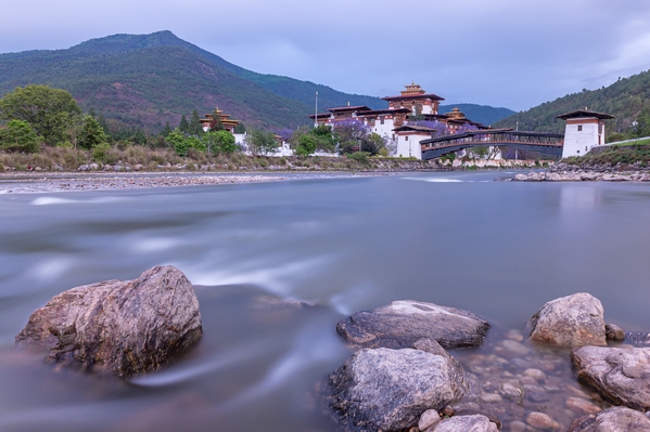 Punakha Dzong - view from down river.