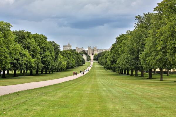 View of Windsor Castle from The Long Walk