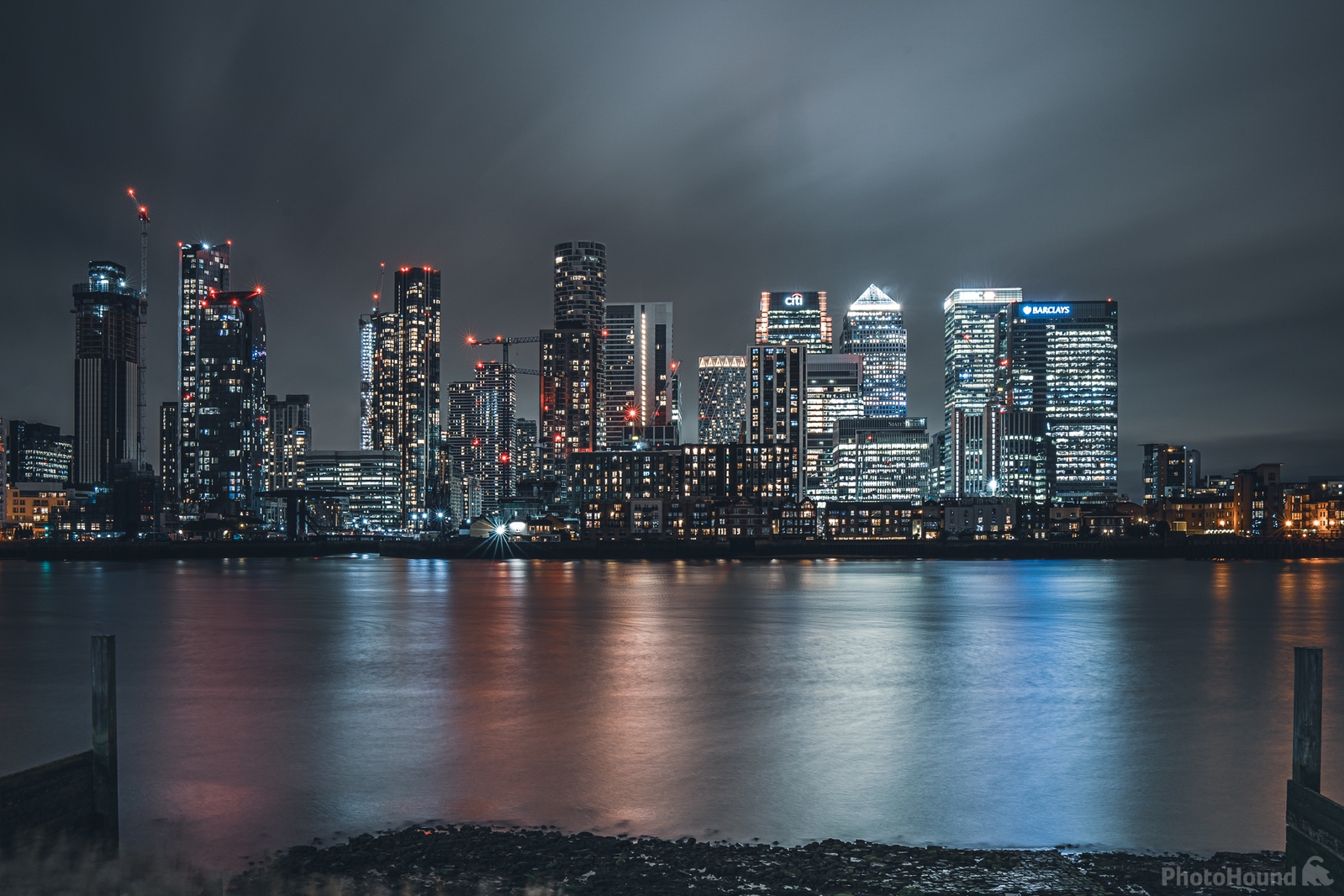 Image of Isle of Dogs Skyline from Greenwich by James Billings.