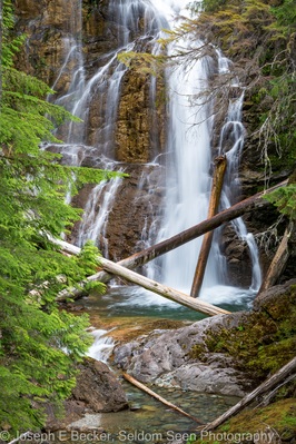 Image of Lower Chinook Creek Falls, Mount Rainier National Park - Lower Chinook Creek Falls, Mount Rainier National Park