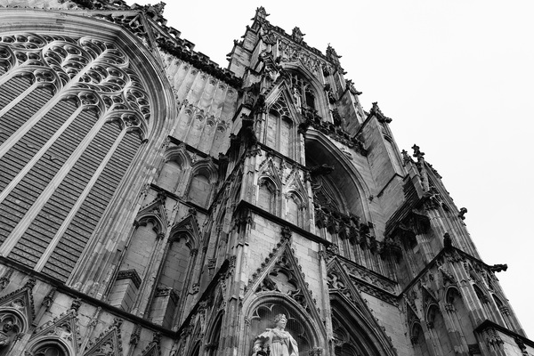 The front entrance of the Minster looking up!