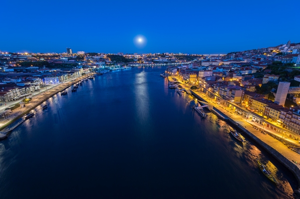 View from the Luís I Bridge and Douro River