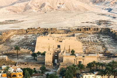 Luxor Temple, from a hot air balloon