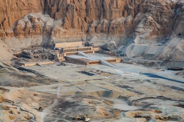 Temple of Hatshepsut, from a hot air balloon