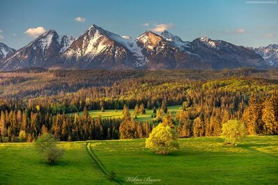 View of Tatra Mountains, Łapszanka